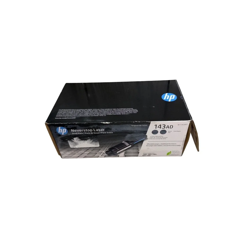 HP 143AD Neverstop Laser Toner Reload Kit Dual Pack Black W1143AD 1001 1201 1202